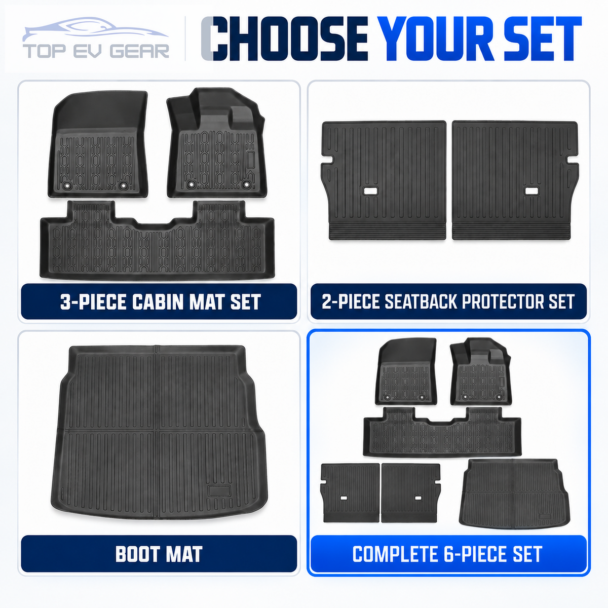 Geely Starray EM-i Floor Mats, Rear Seatback Protectors & Boot Mat – Custom-Fit All-Weather Protection