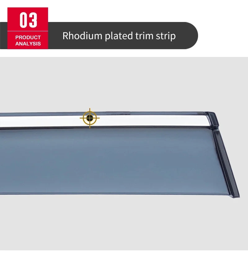 Weather Sheilds - Car window weather shields for BYD Sea Lion 6