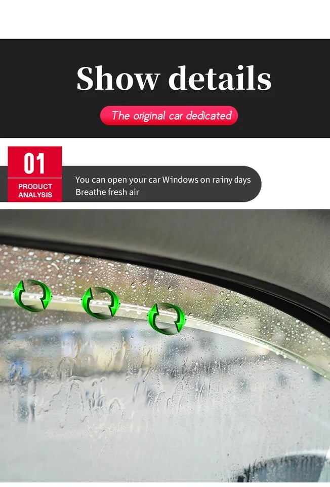 Weather Sheilds - Car window weather shields for BYD Sea Lion 6