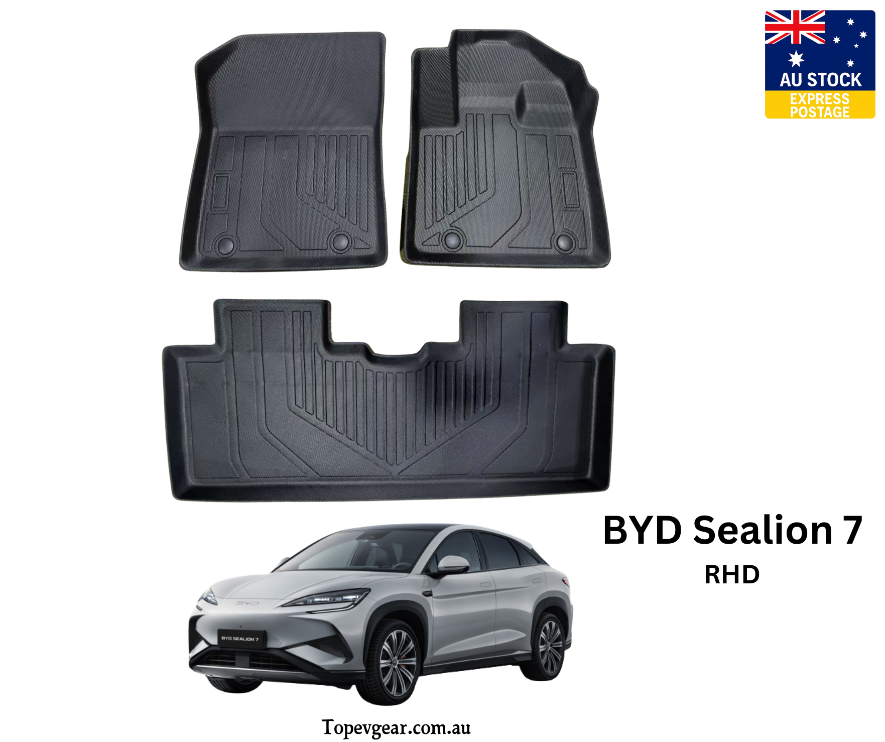 BYD Sealion 7 Floor Mat Set – Full Interior Protection