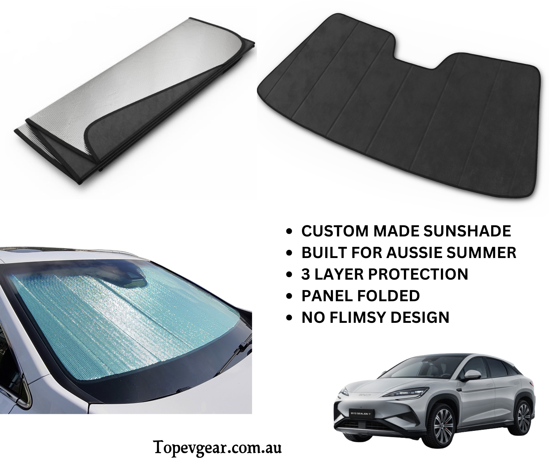 BYD Front wind shield sunshade - New custom design
