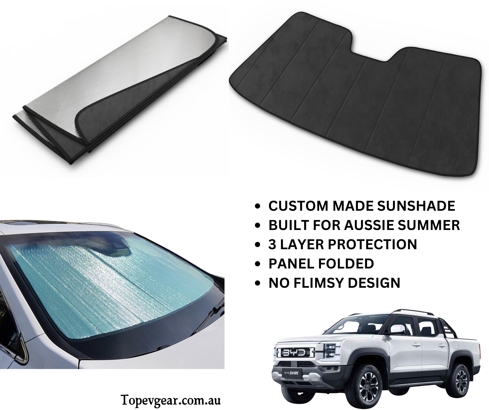BYD Front wind shield sunshade - New custom design