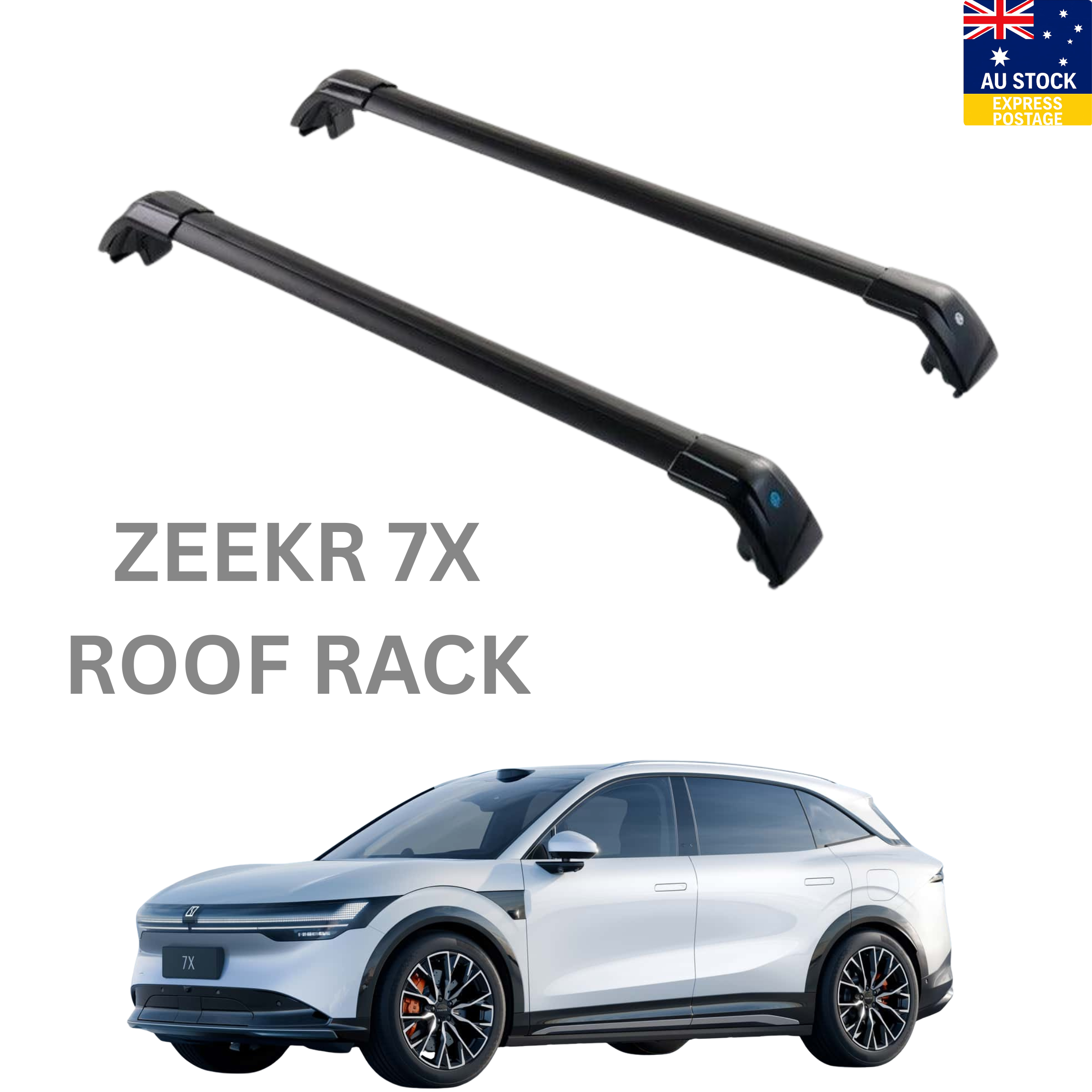Roof Rack Cross Bars for Zeekr 7X (2025+) – Factory Flush Roof Rails