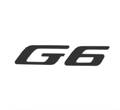 Xpeng G6 Black Logo Emblems Cover – Alloy Material
