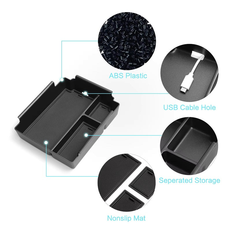 BYD Shark 6 Console Organiser Tray Set – Armrest Tray + Charging Pad + Cup Holder