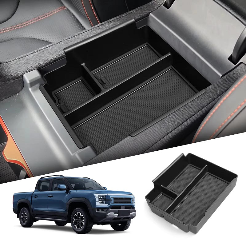 BYD Shark 6 Console Organiser Tray Set – Armrest Tray + Charging Pad + Cup Holder