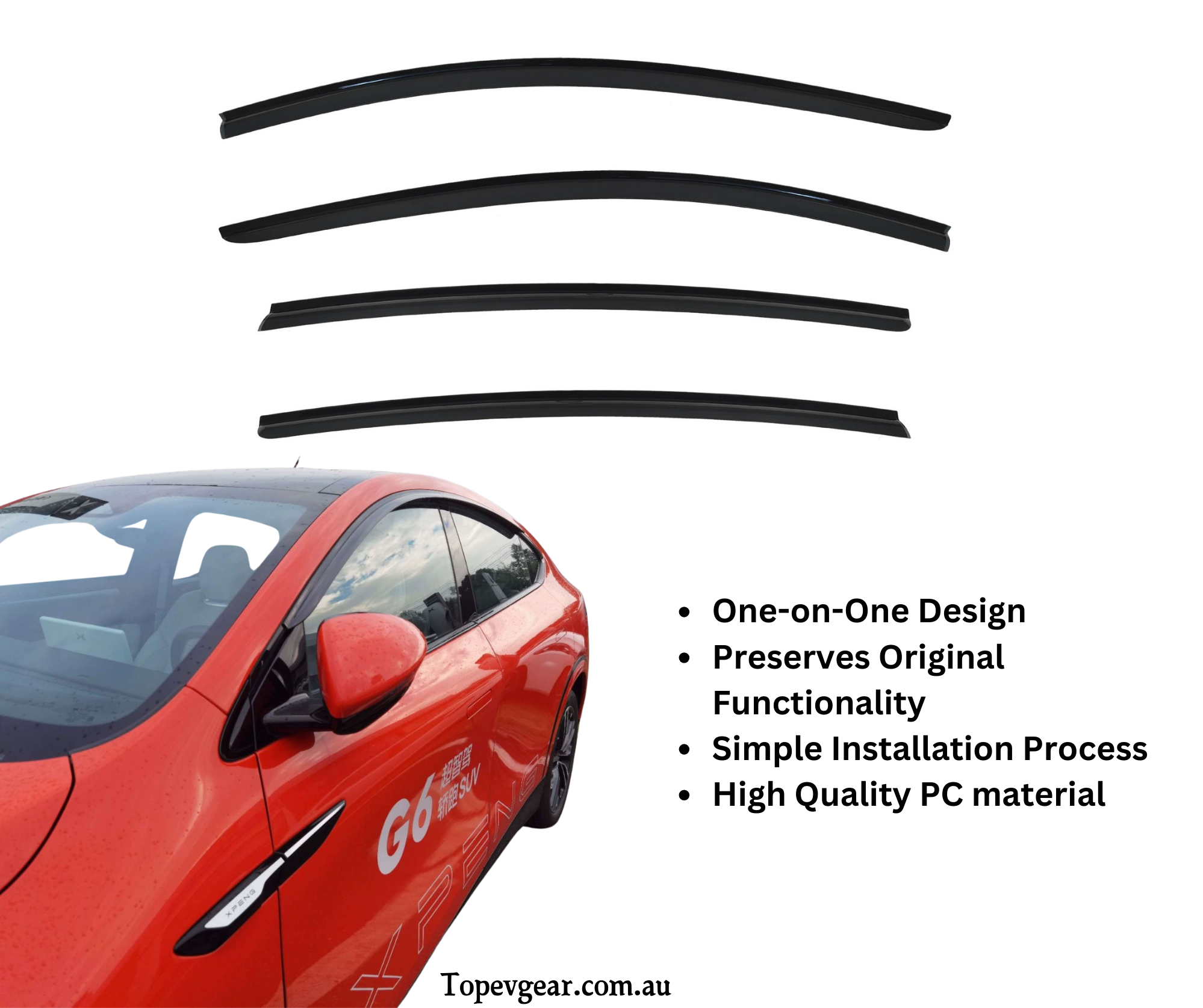 Xpeng G6 Rain Visor Guard