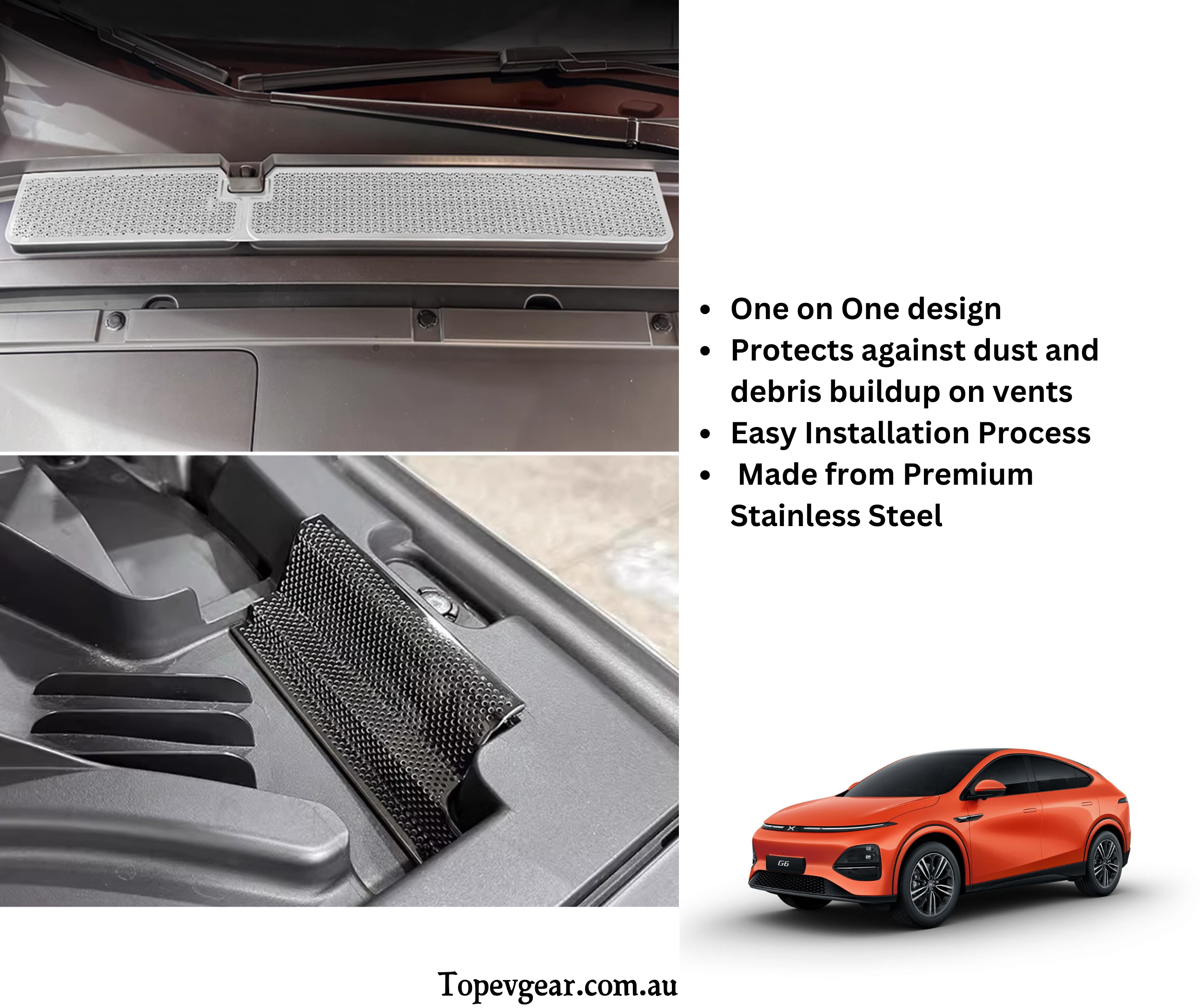 Xpeng G6 Air Vents & Water Channel Protection Mesh