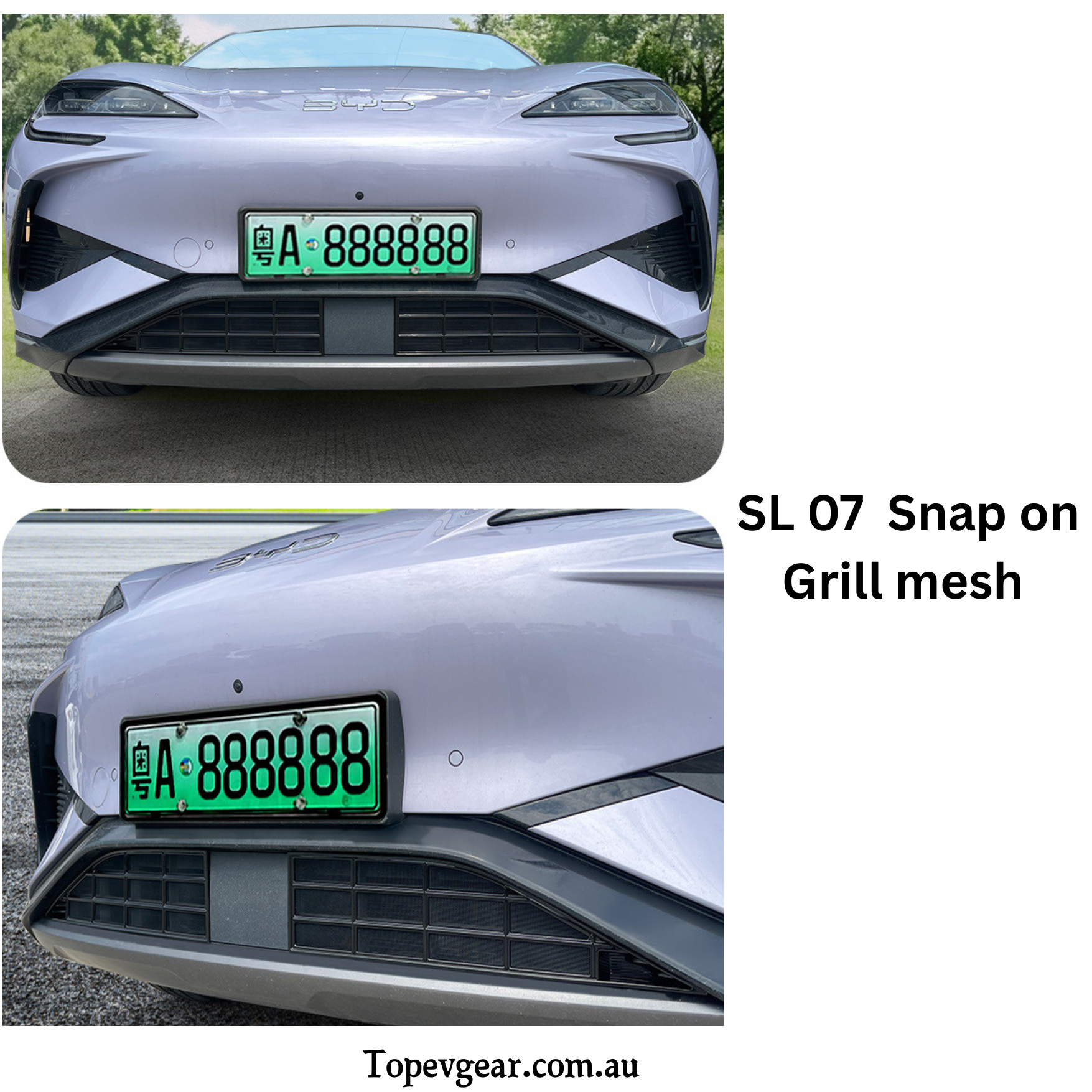 Snap-On Grill Mesh for BYD Sealion 07