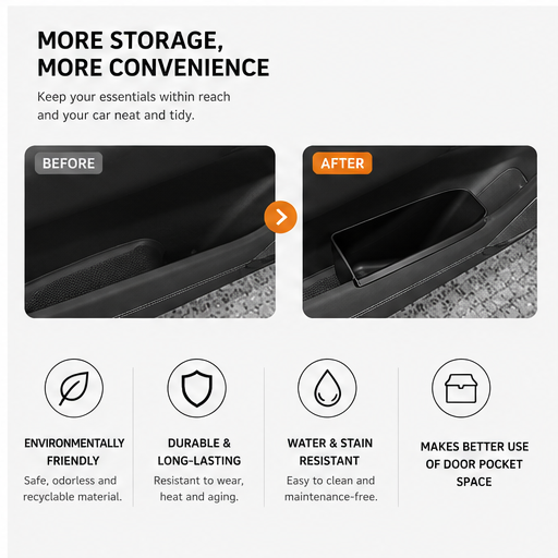 Zeekr 7X Front Door Storage Box / Door Pocket Organiser