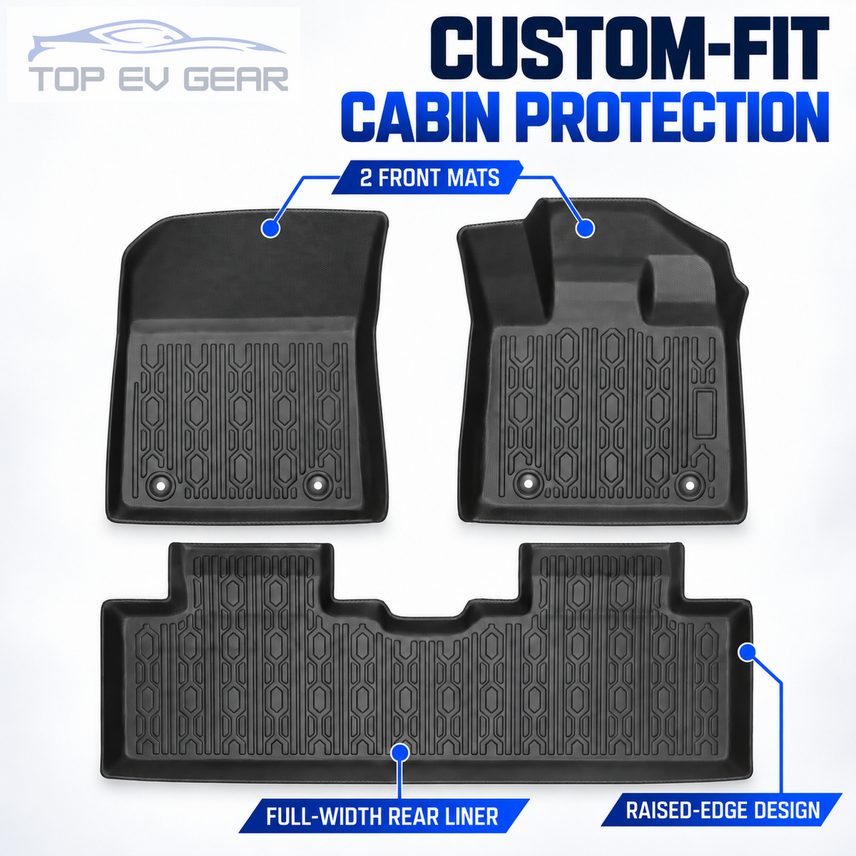 Geely Starray EM-i Floor Mats, Rear Seatback Protectors & Boot Mat – Custom-Fit All-Weather Protection