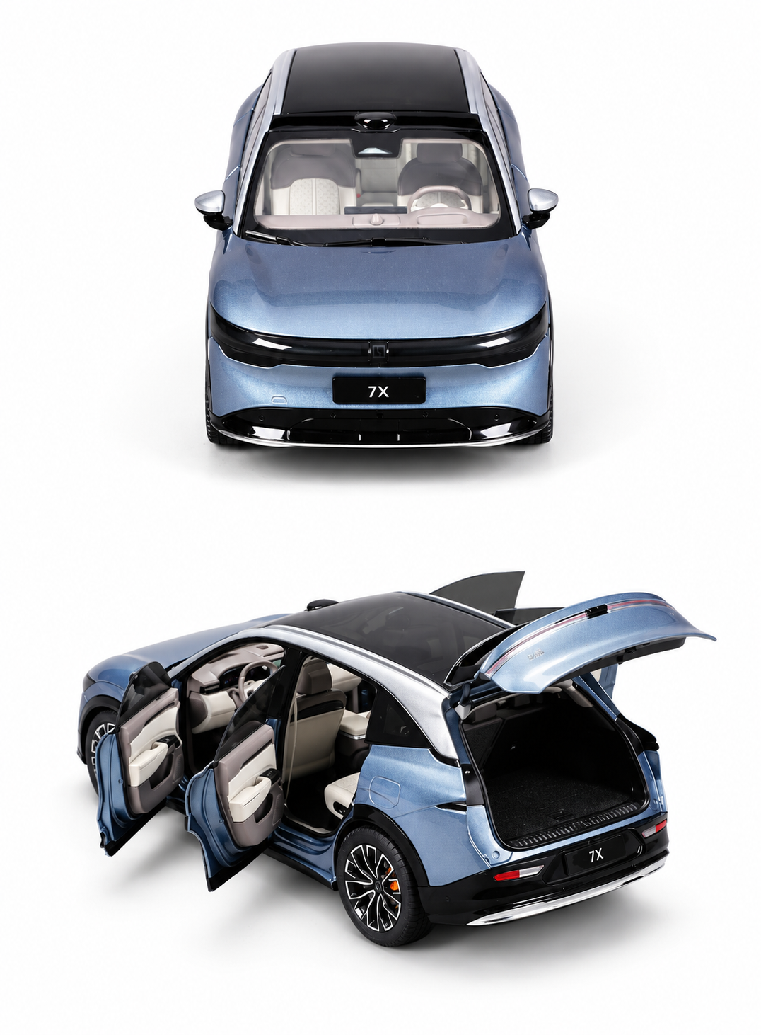 ZEEKR 7X 1:18 Scale Diecast Model Car – Opening Doors, Bonnet & Tailgate