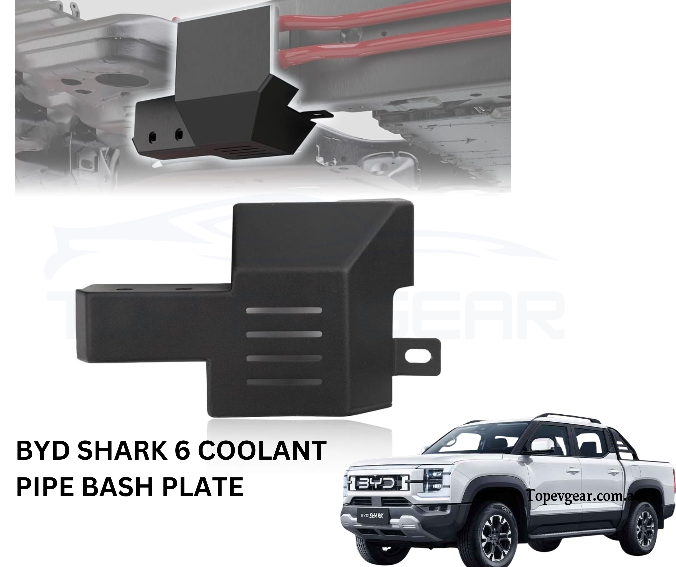 BYD SHARK 6 COOLANT PIPE BASH PLATE