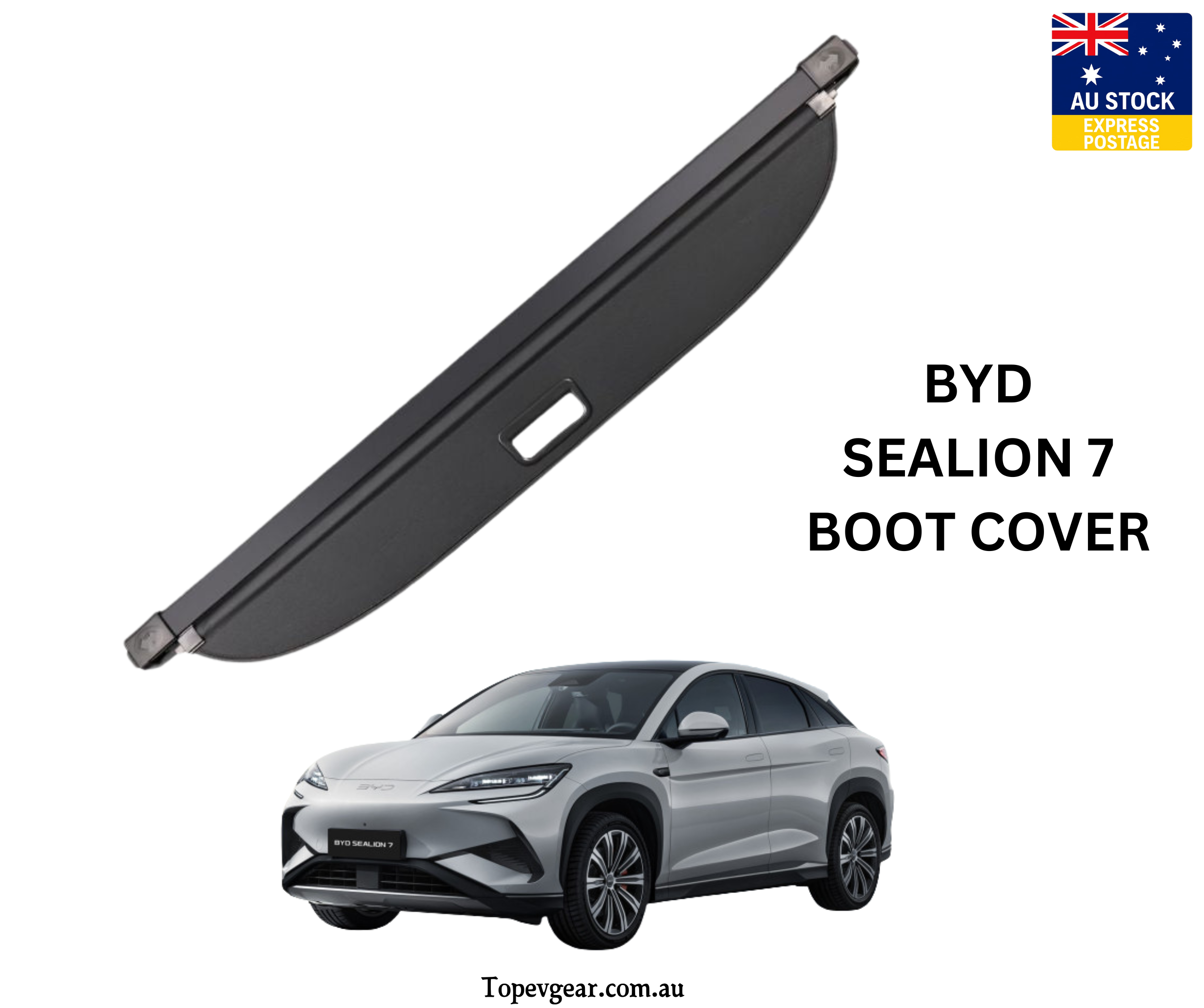 Boot Cargo Curtain for BYD Sealion 7 (SL7) – Premium Rear Trunk Cover