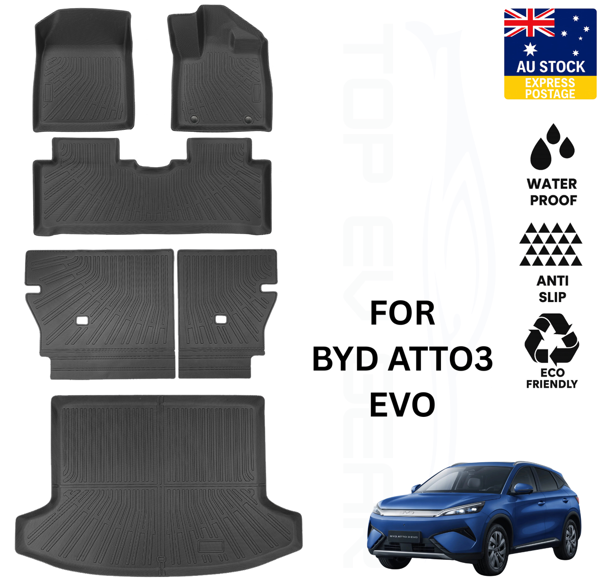 BYD ATTO 3 EVO Floor Mats & Boot Mat