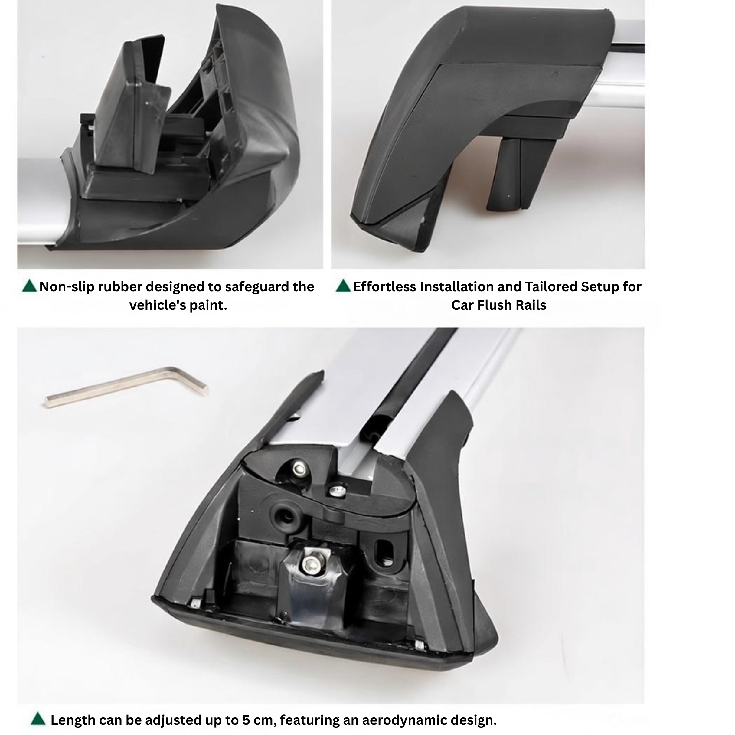 Roof Rack Cross Bars for Zeekr 7X (2025+) – Factory Flush Roof Rails