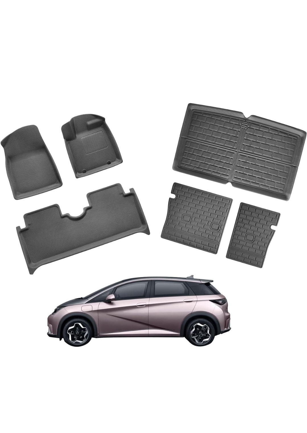 BYD Dolphin RHD Mats | 3D XPE Floor Mats | Top Ev Gear