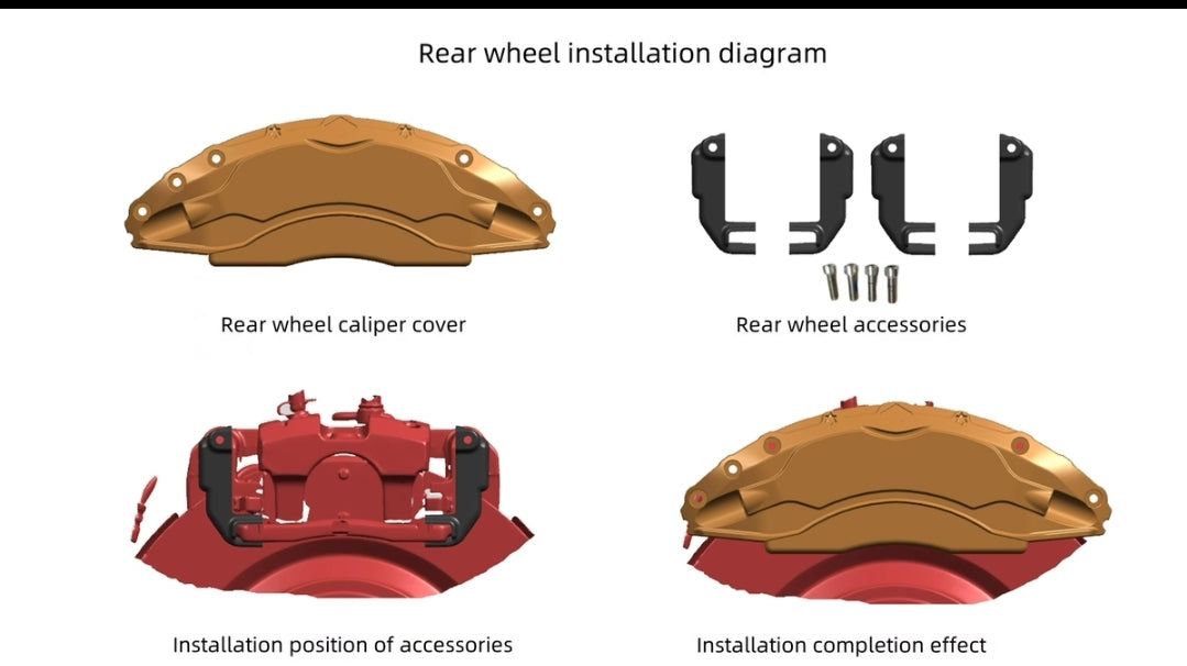 XPeng G6 Brake Caliper Covers for 20-Inch Wheels