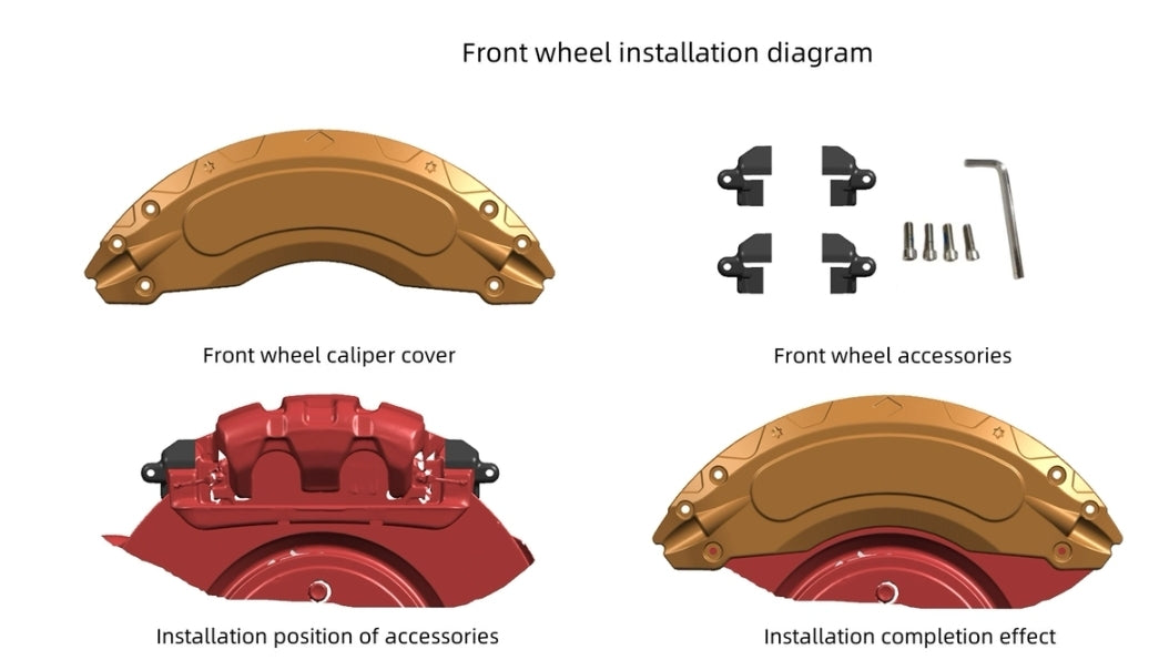 XPeng G6 Brake Caliper Covers for 20-Inch Wheels