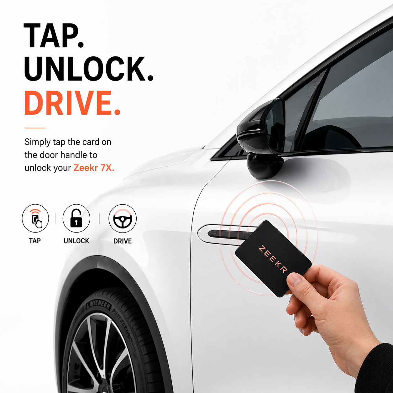 Zeekr 7X NFC Key Card (Spare Smart Access Card)